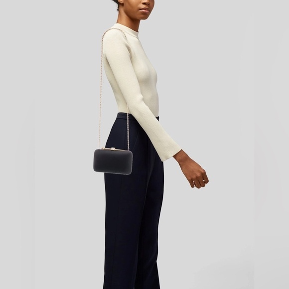 ENZO ANGIOLINI Small Clutch Hard Shell Purse Chain Strap - Picture 3 of 12